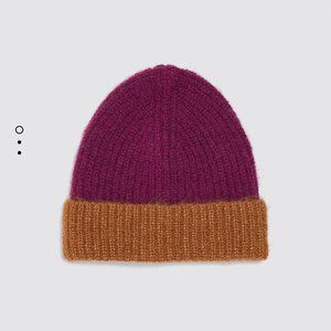 Zara Wool Blend Ribbed Beanie - NEW without tag
